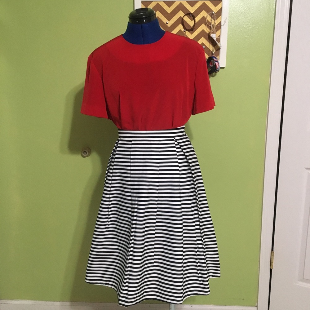 Do & Be Striped Circle Skirt